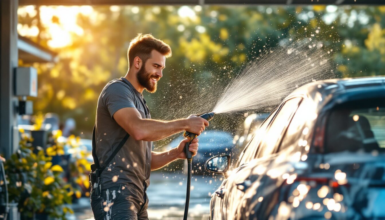 comment laver sa voiture en station de lavage