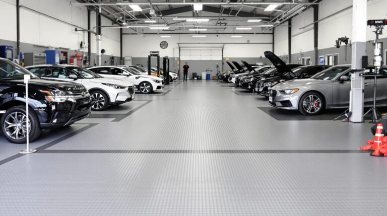 dalles pvc garage