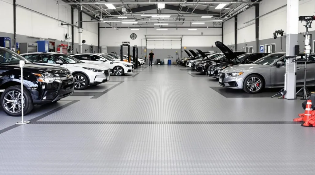dalles pvc garage