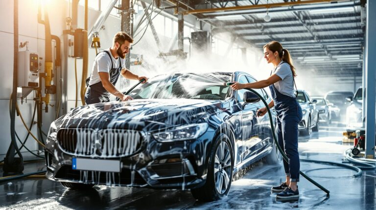 comment laver sa voiture en station de lavage