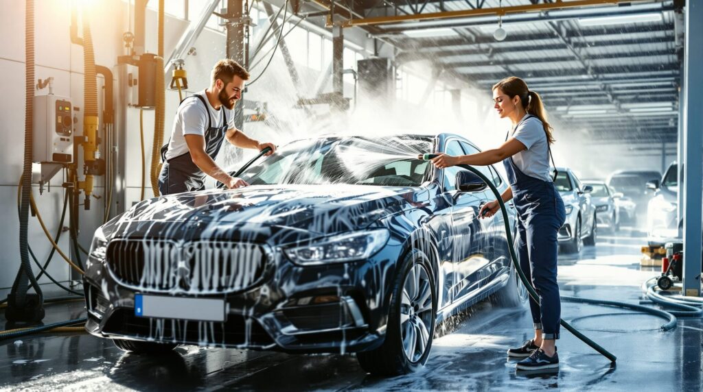 comment laver sa voiture en station de lavage