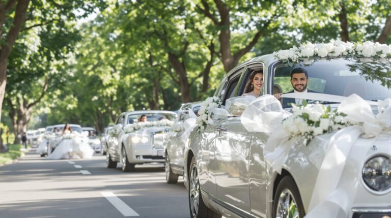 décoration voiture mariage