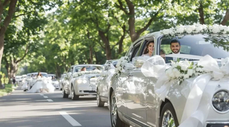 décoration voiture mariage