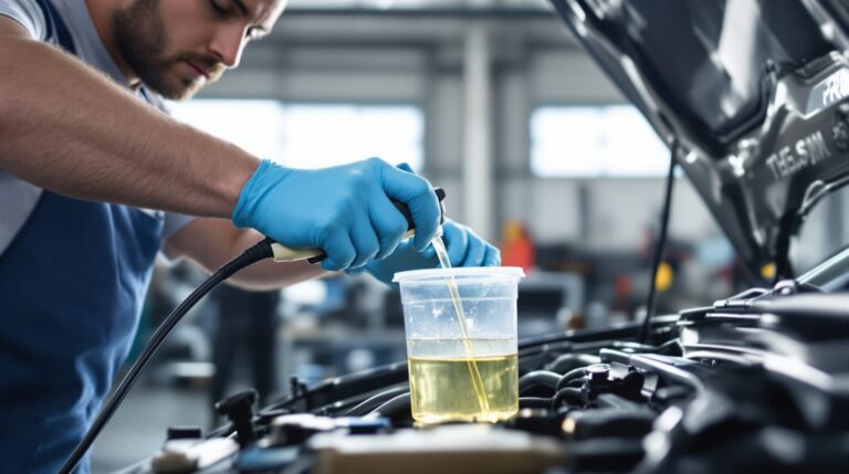 comment enlever de l huile moteur