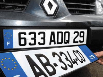 Plaque immatriculation noire : signification, réglementation