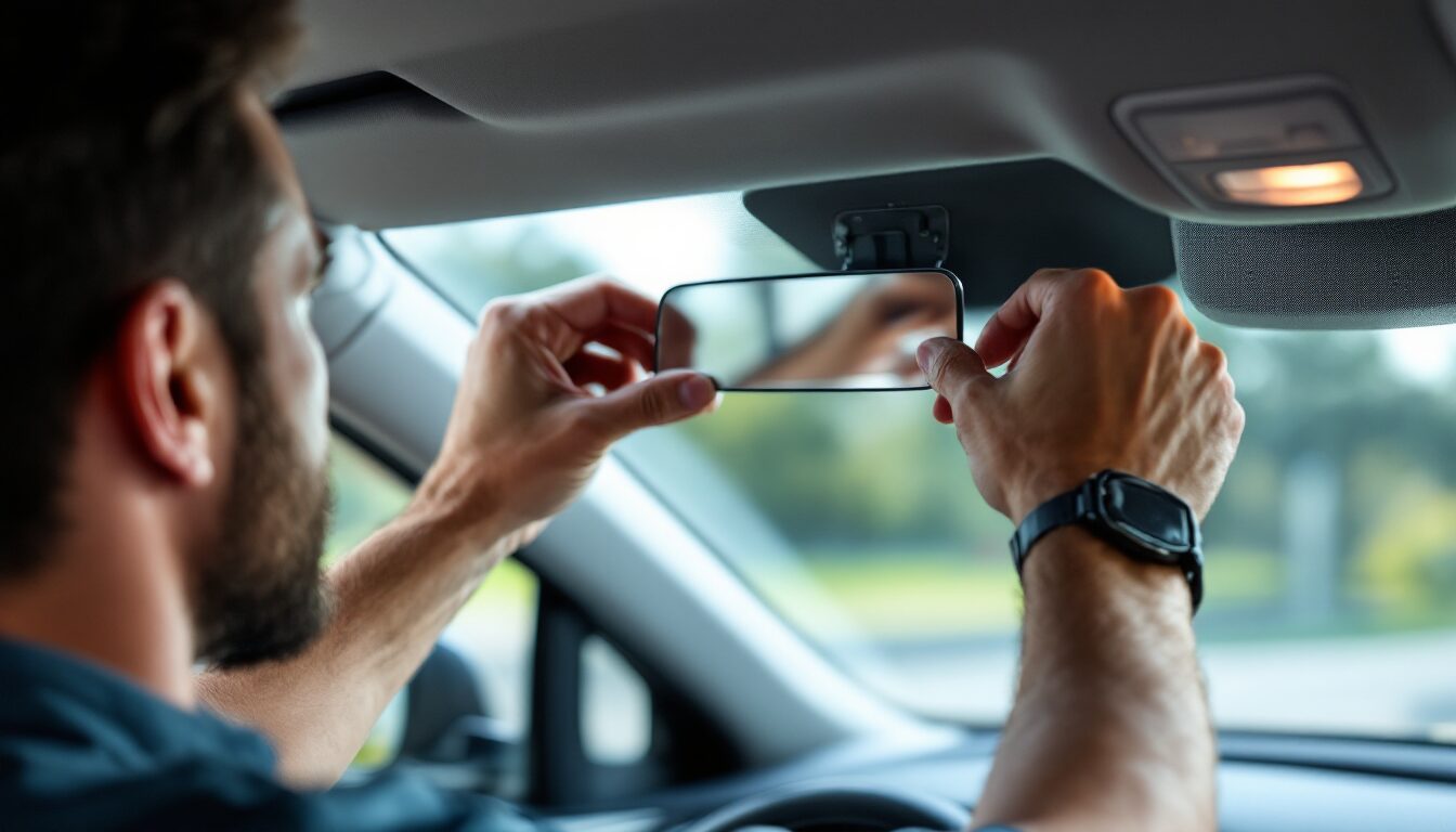 comment emboîter un rétroviseur intérieur