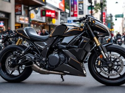 covering carbone moto