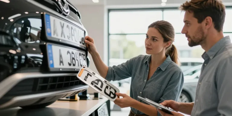 plaque immatriculation personnalisée