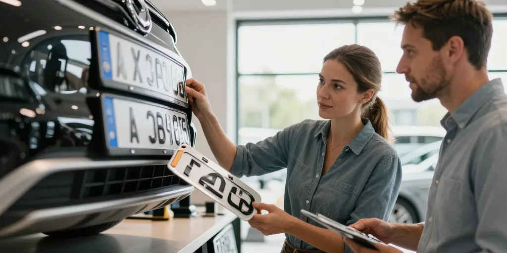 plaque immatriculation personnalisée
