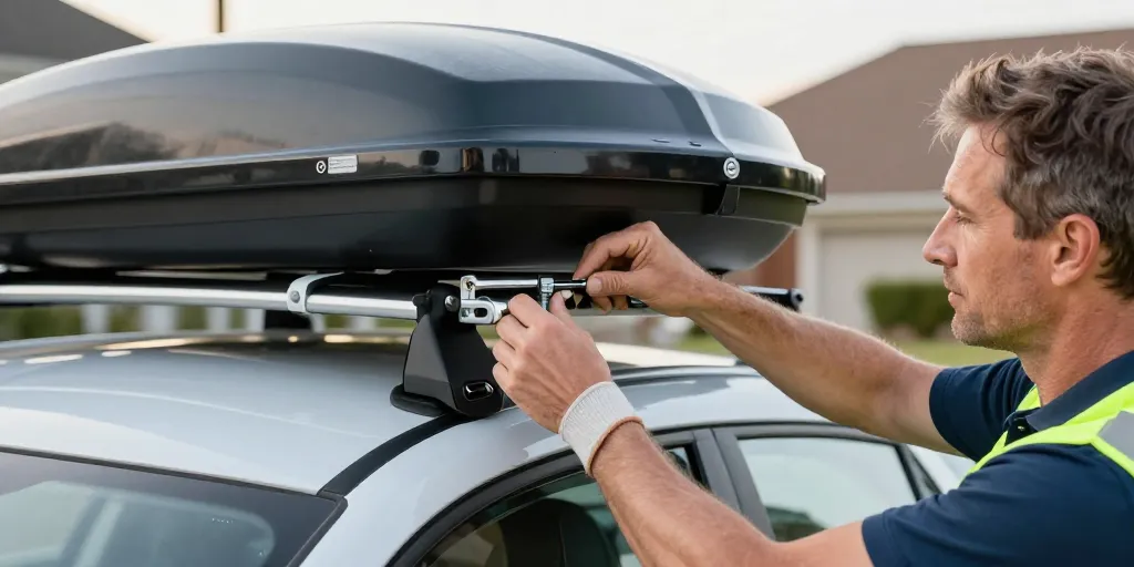 comment fixer un coffre de toit