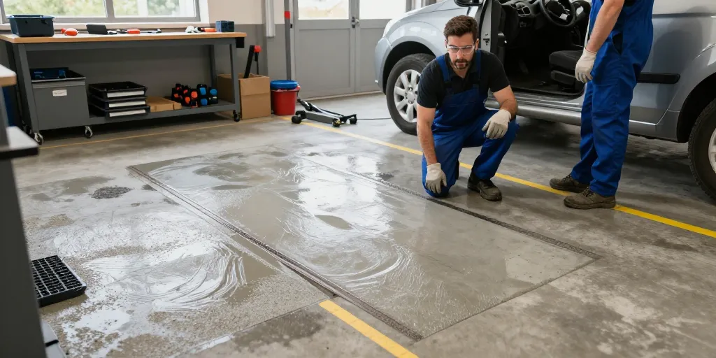 Sol de garage auto : quel revêtement quand on fait sa mécanique à la maison ?