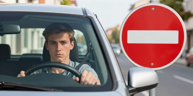 panneau rond rouge et blanc signification