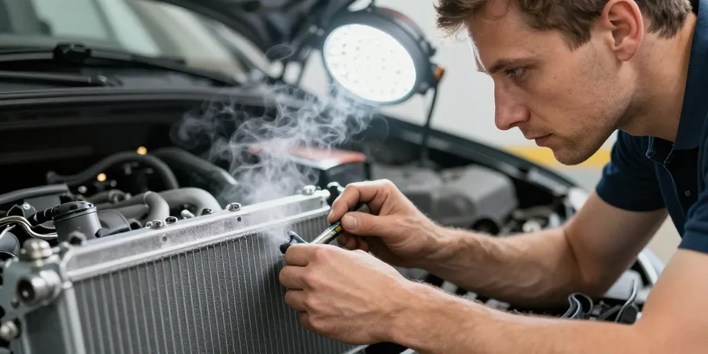 comment réparer un radiateur qui fuit