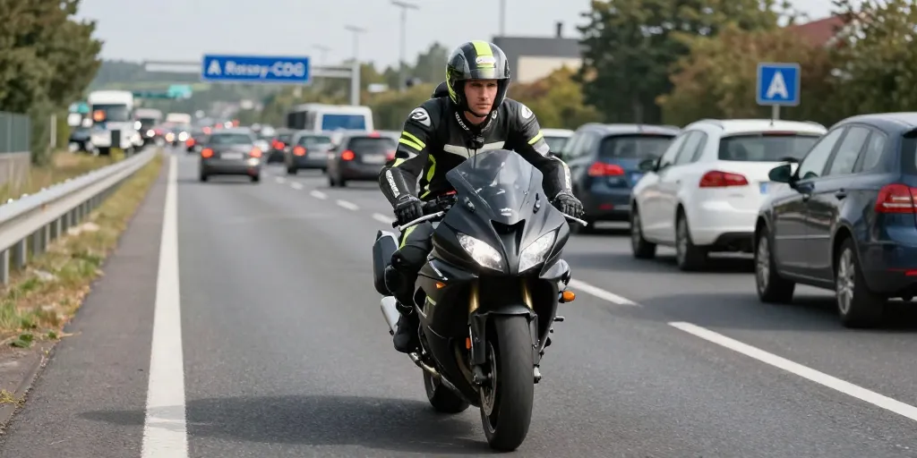 Rejoindre Roissy-CDG sans subir l'A1 : le deux-roues professionnel, une alternative qui s'impose