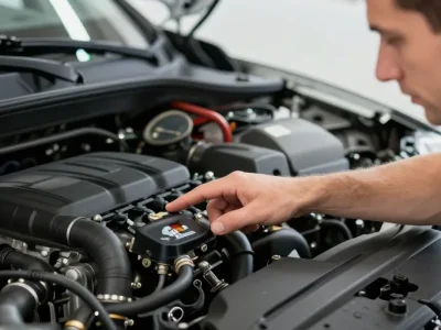 où se trouve le capteur de pression de gaz d'échappement