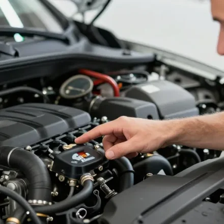 où se trouve le capteur de pression de gaz d'échappement
