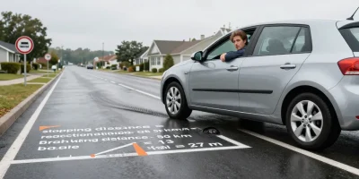 comment calculer distance de freinage