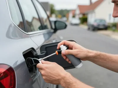 comment ouvrir une trappe à essence bloquée