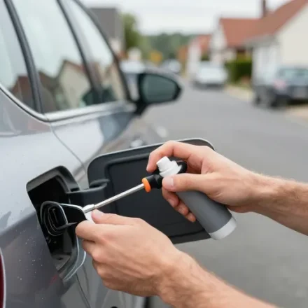 comment ouvrir une trappe à essence bloquée