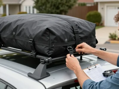 comment sangler sur barre de toit