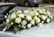 composition florale mariage voiture