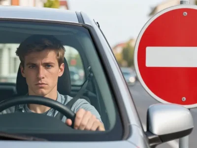 panneau rond rouge et blanc signification