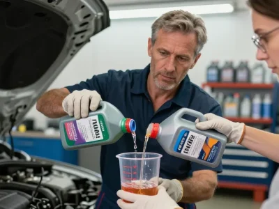 quelle couleur de liquide de refroidissement peut-on mélanger