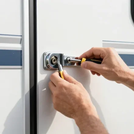 serrure de porte de caravane